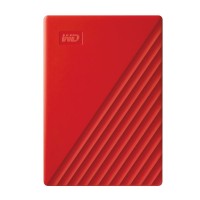 WD - My Passport 4TB External USB 3.0 Portable Hard Drive - Red
